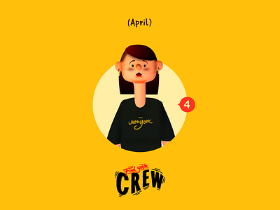 CREW app arts design design. illustratiom illustration illustration art director design lettering typography ui