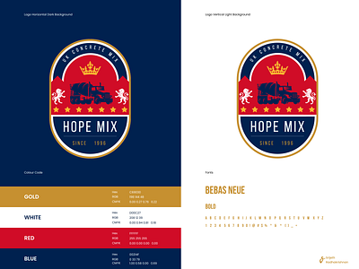 Hope mix brand design construction logo logodesign royal logo uk