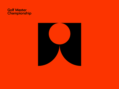 Golf Master Championship app brand branding design golf logo logo design sport sports logo ui vector