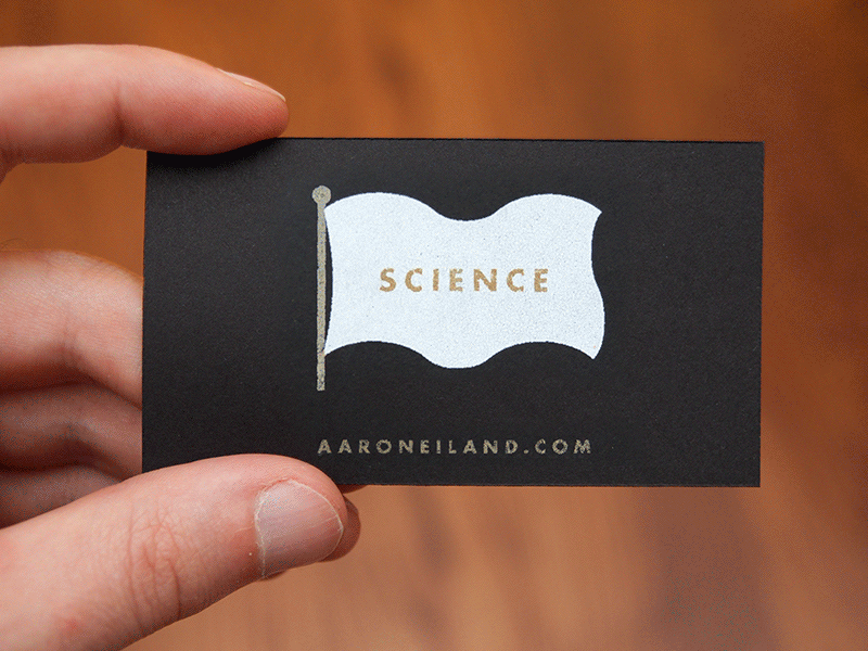 2014 Business Cards aaron eiland black business cards futura gold screen printing white