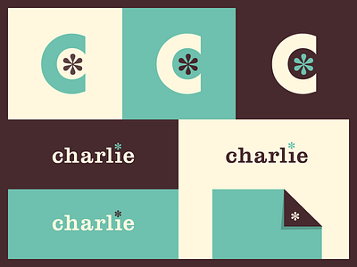 charlie Branding aaron eiland asterisk black branding c charlie color green logo serif teal type