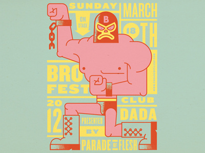 Bro Fest Color Study brofest illustration printing screenprinting