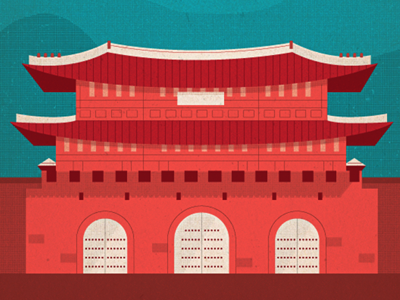 Temple illustration vector