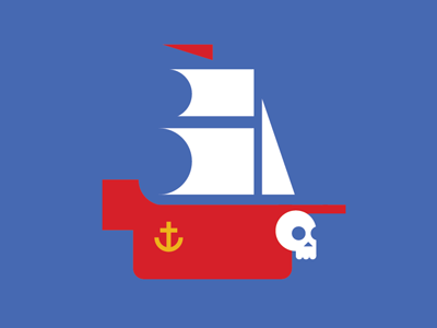 Pirate Ship blue pirate ship