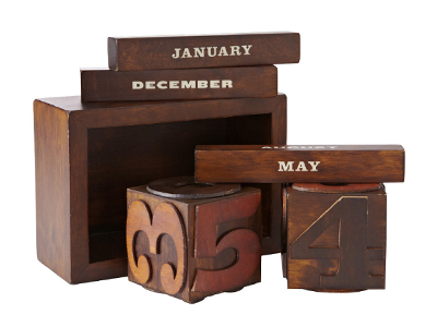 Woodblock Calendar calendar