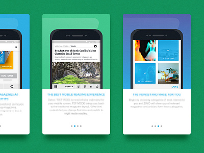 Onboarding Cards app cards galaxy magazine onboarding s7