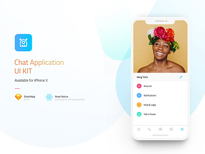 Chat App UI KIT - release soon android chat app clean ios iphone x ui kit