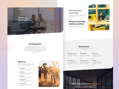 Regent5 Concept landingpage sketchapp technology unsplash webdesign