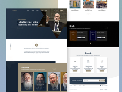 Torahweb Concept jewish landingpage torah webdesign