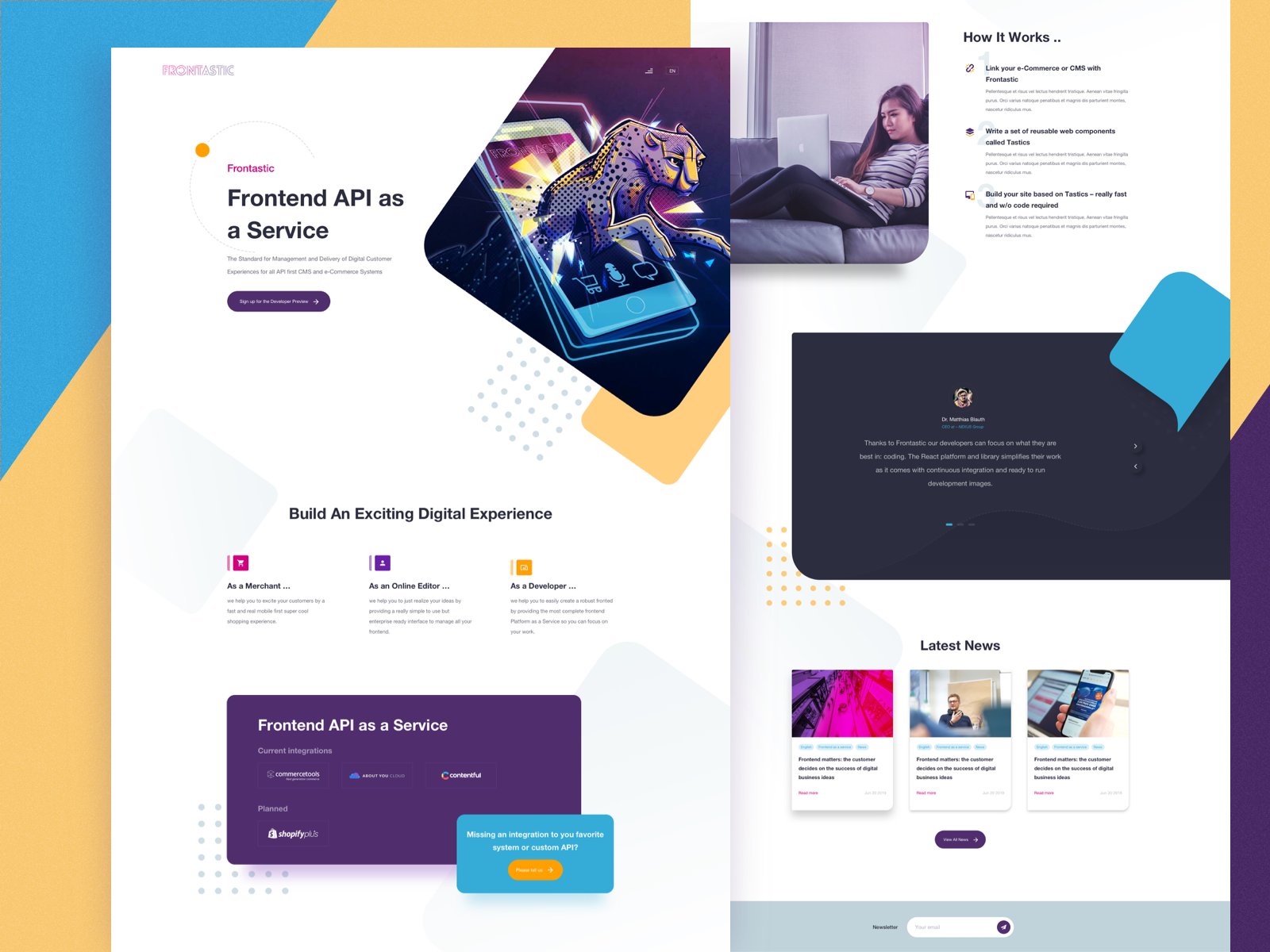 Frontastic Concept by Hoang for Konpo on Dribbble