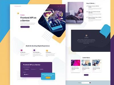 Frontastic Concept concept landingpage sketchapp webdesign