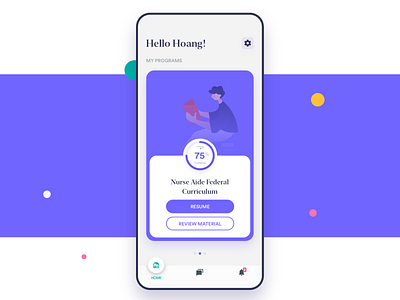 Learning App-concept app design illustration ios ui ux