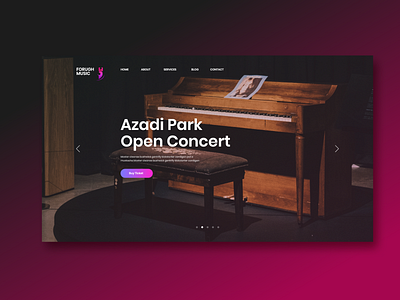 Music Festival UI Design design graphic design ui ux