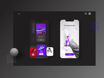 Shoes App design nike nike air nike running shoes store ui ui present ux web design