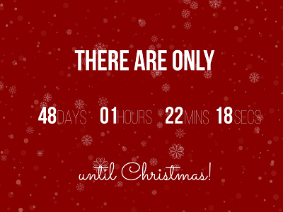 Daily UI #0014 Countdown Timer 100designs challenge christmas countdown dailyui design ui