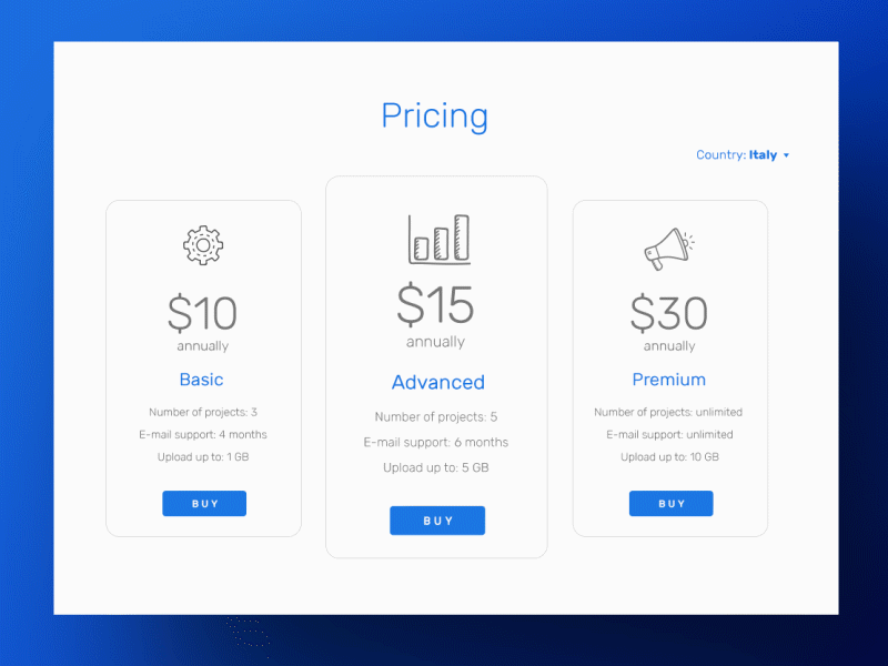 Daily UI #030 Pricing