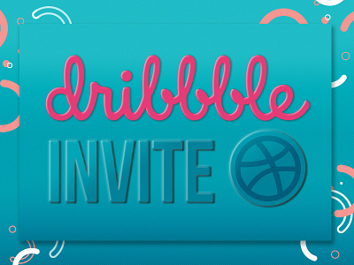Dribbble invite 100designs challenge colors dailyui design dribbble dribble invite illustration invitation simple typography ui ui ux vector