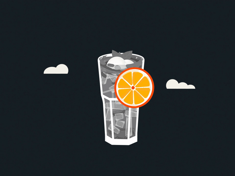 Lychee Tea after effect animation design drinks illustration motion animation motiongraphics summer