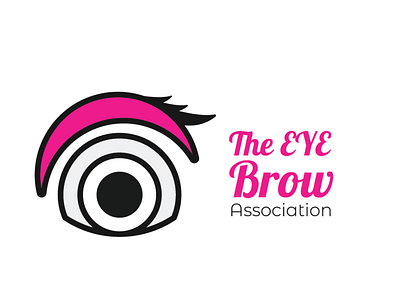 The Eyebrow Association design eye brow eye logo logo logo design simple design