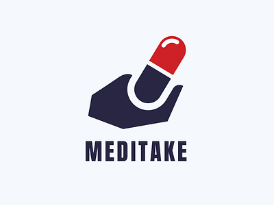 Meditake - Medicine delivery service branding delivery design home delivery logo medicine medicine app service