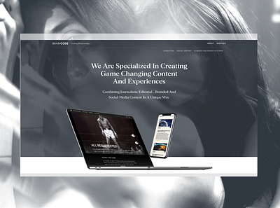 Digital Content Page animation branding design editorial design rebranding typography ux ui design website