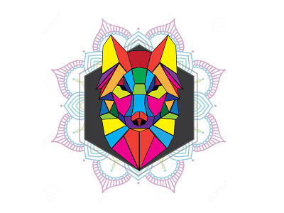 Mandala wolf