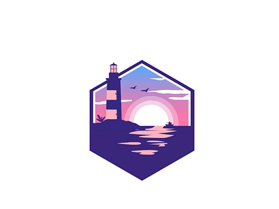 Lighthouse lighthouse silhouette logo