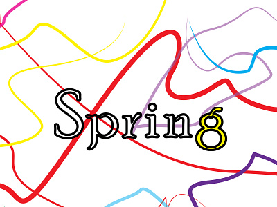 Spring Vibe design illustration instagram typography