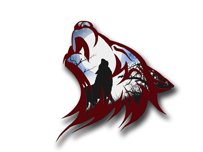 Howling Wolf ! ! 2019 design howling icon illustration instagram logo wolf wolf em wolf logo