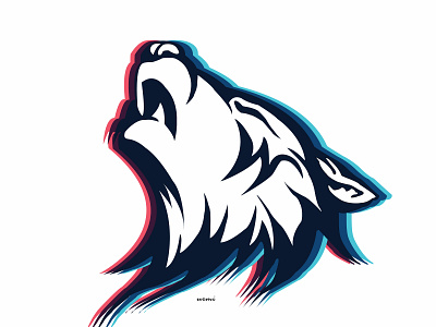 Mighty Wolf 2019 design howling icon illustration instagram logo vector wolf