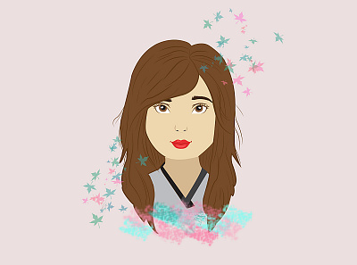 mari- The Japanese Girl characterdesign design girl illustration illustration vector vector illustration