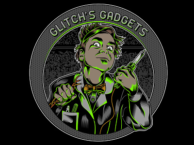 Glitch's Gadgets logo mascot vector youtube
