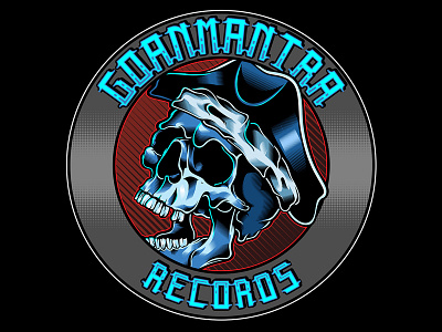 Goanmantra Design music skull vector
