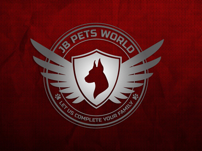 Pets World Logo graphic design illustration logo petshop petstore vector
