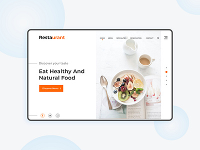 Restaurant website animation app clean design graphicdesign landing landing page concept landing page ui landingpage logo reataurant topshots typography ui uiux ux vector web website design websitedesign