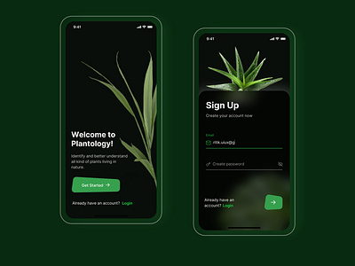 Dark theme Daily ui 001