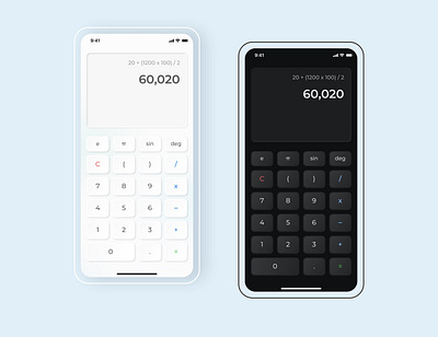 Daily UI #004 (Calculator) app branding calculator clean ui dailyui dailyui004 design graphicdesign icon skeuomorphism typography ui uidesign uiux ux vector