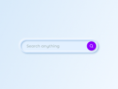 Search bar (Neumorphism) 022 app clean dailyui icon inspiration minimal neumorphism search bar trend trend 2020 typography ui uitrends uiux ux vector