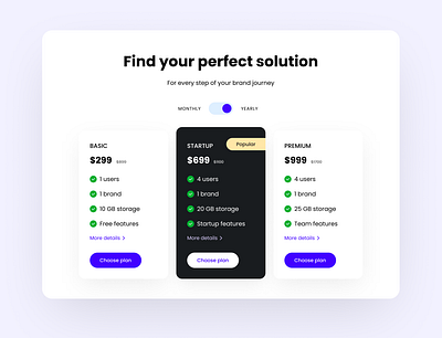 Pricing UI 030 app clean dailyui design inspiration minimal typography ui uiux ux