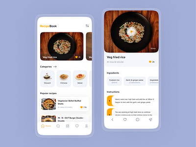 Recipe app (Daily UI 040)