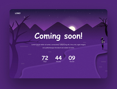 Coming soon animation branding clean coming soon dailyui design graphic design illustration inspiration landing page minimal typography ui uiux ux vector web website