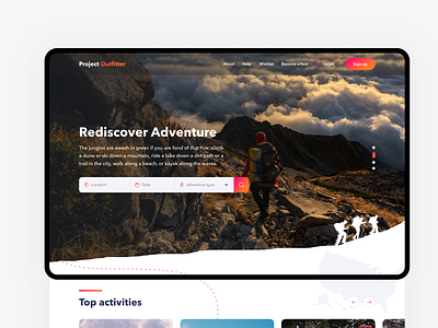 Outdoor activity website