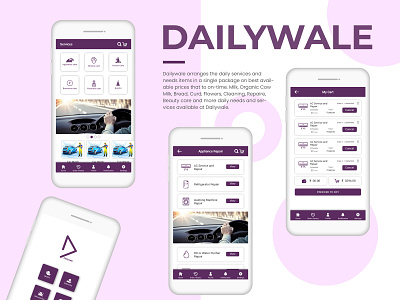 Dailywale app branding design icon illustration logo ui ux