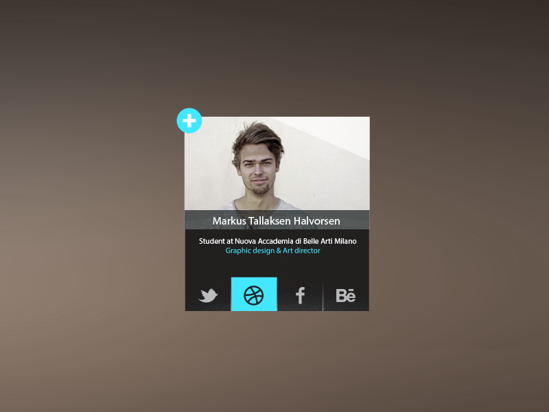 Profile Widget by Markus Tallaksen Halvorsen on Dribbble