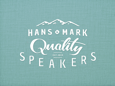 Hans & Mark Quality Speakers handmade logo mark norway quality speakers type typography