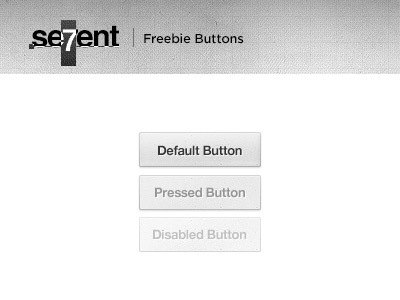 Sevent Buttons (free psd) button download free freebie grey interface minimal psd texture ui web design