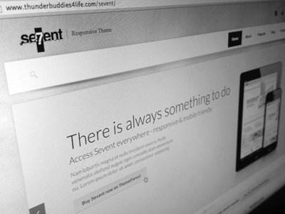 Sevent WordPress + free psd psd texture web design minimal wordpress theme gotham clean web design download free sevent website interface ui freebie
