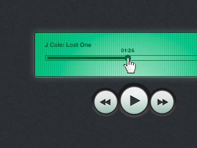 Lil Music Player digital player music player ui design