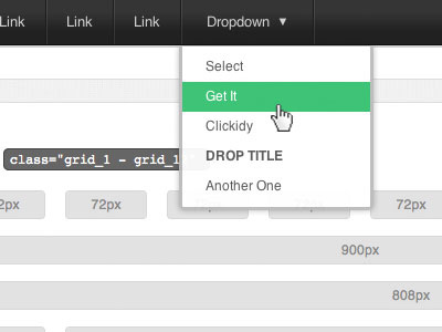 Clevurr UI Elements Available buttons dropdown grid layout tabs user interface