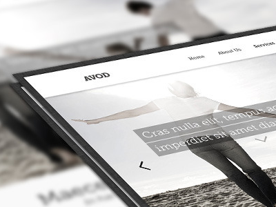 Avod arvik avod clean design minimal museo psd theme web